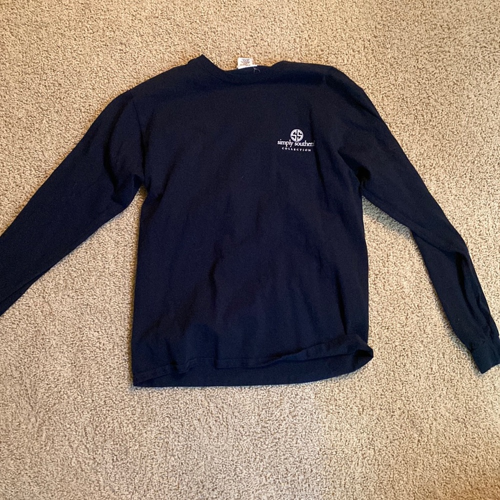 Simply southern navy turtle long sleeve